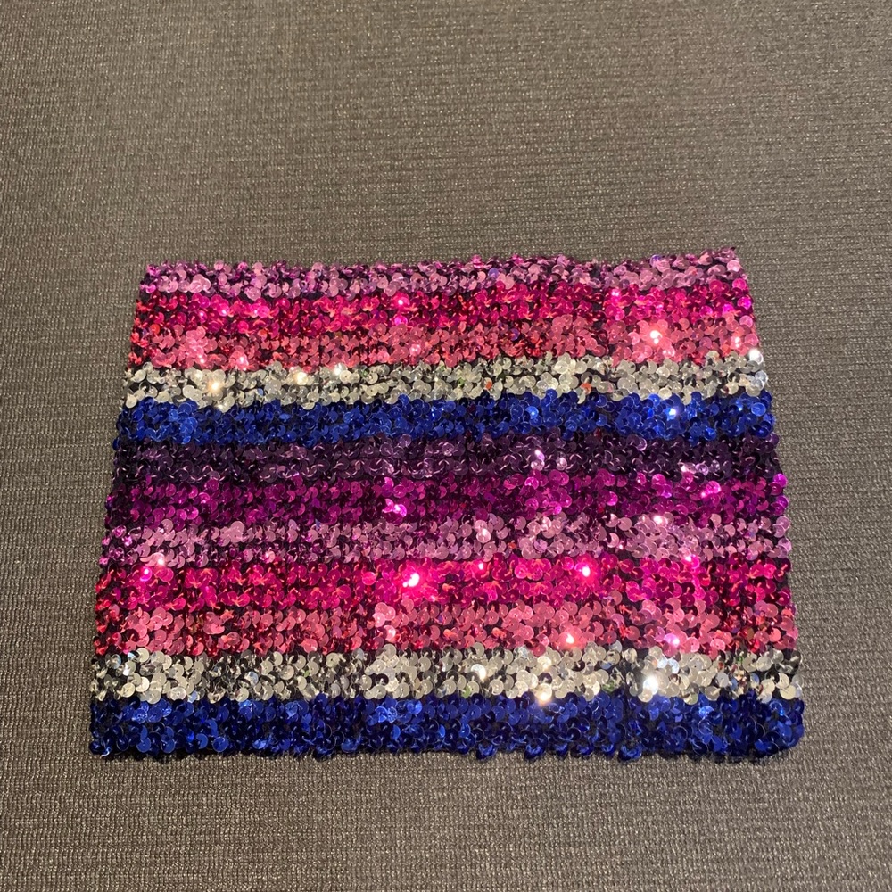 Day of the Unicorn Vintage Sequin Tube Top One Size